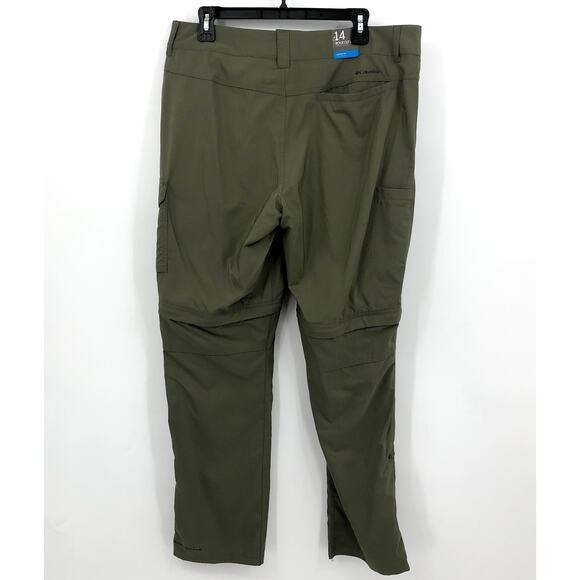 COLUMBIA Womens Silver Ridge Utility Convertible Hiking Pants 14 Stone Green NWT - Picture 11 of 15